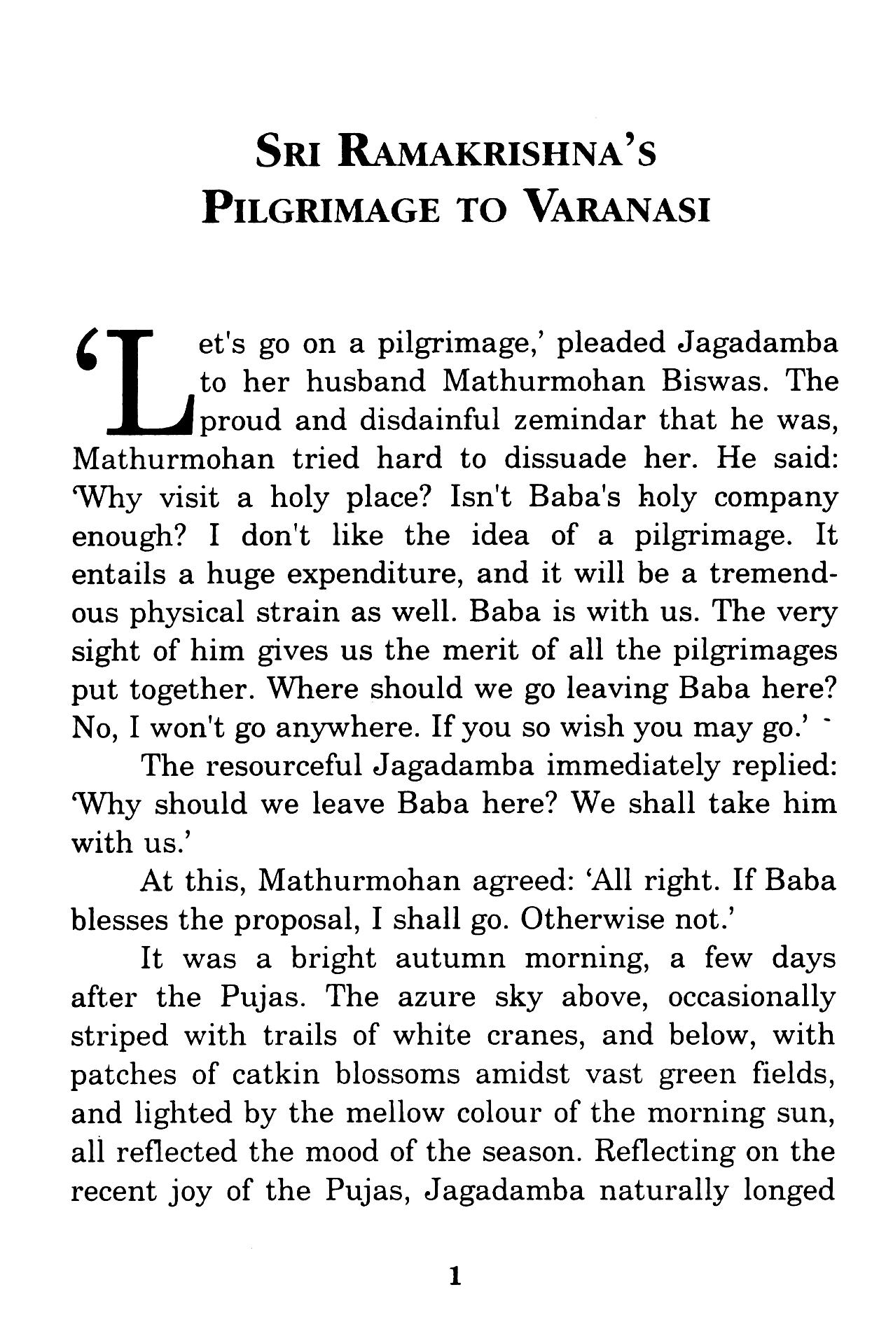 Journeys with Ramakrishna