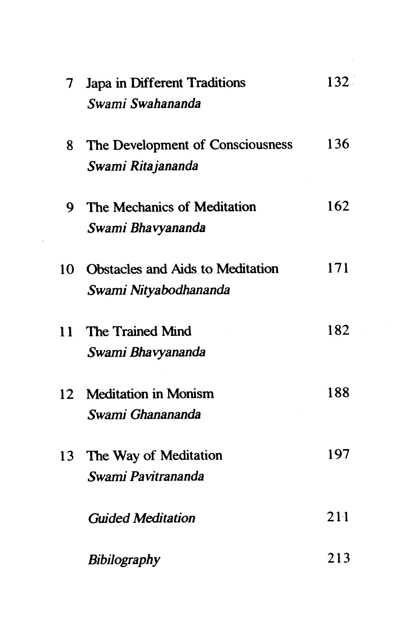 Meditation - Monks of the Ramakrishna Order